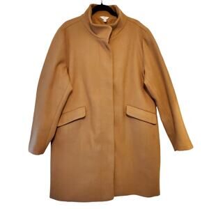Size 16/18 1X Camel Funnel Neck Classic TIME & TRU 3-Season Zip Up Coat